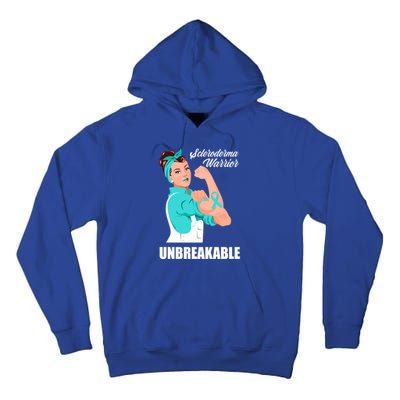 Scleroderma Warrior Unbreakable Scleroderma Awareness Great Gift Tall Hoodie