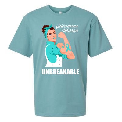 Scleroderma Warrior Unbreakable Scleroderma Awareness Great Gift Sueded Cloud Jersey T-Shirt