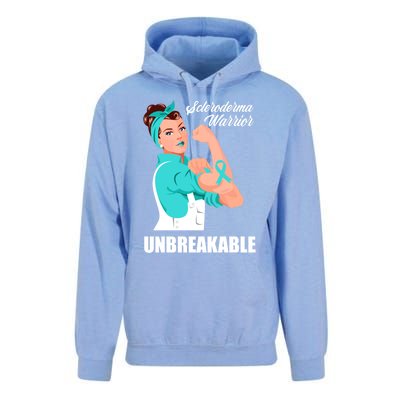 Scleroderma Warrior Unbreakable Scleroderma Awareness Great Gift Unisex Surf Hoodie