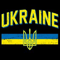 Stand With Ukraine Ukrainian Flag Coat Of Arms Drawstring Bag