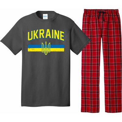 Stand With Ukraine Ukrainian Flag Coat Of Arms Pajama Set