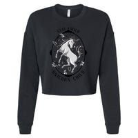 Stay Wild Unicorn Child Cropped Pullover Crew