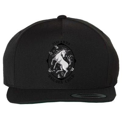 Stay Wild Unicorn Child Wool Snapback Cap