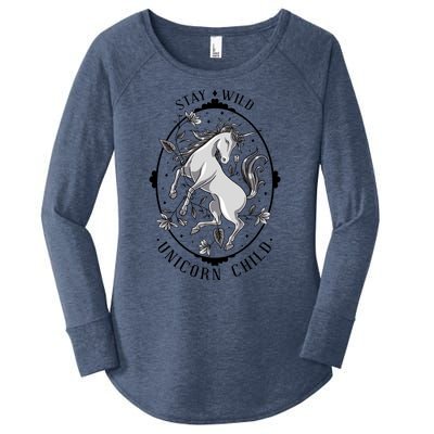 Stay Wild Unicorn Child Women's Perfect Tri Tunic Long Sleeve Shirt