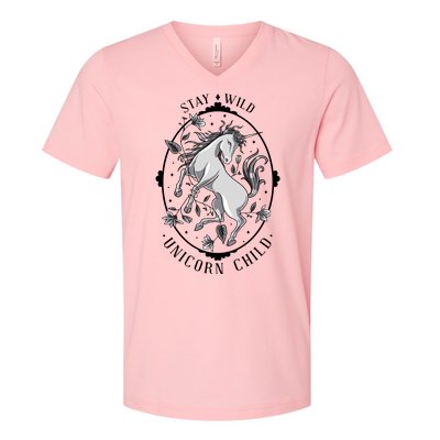 Stay Wild Unicorn Child V-Neck T-Shirt