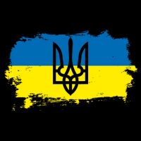Stand With Ukraine Painted Distressed Ukrainian Flag Symbol Cooling Performance Crew T-Shirt