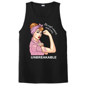 Strong Warrior Unbreakable Breast Cancer Awareness Gift PosiCharge Competitor Tank