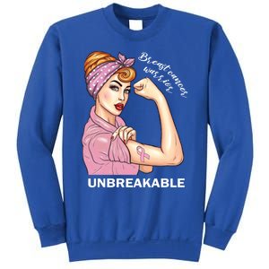 Strong Warrior Unbreakable Breast Cancer Awareness Gift Sweatshirt