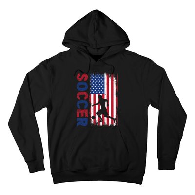 Soccer With Usa Flag For Soccer Lover Hoodie