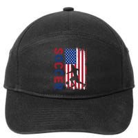 Soccer With Usa Flag For Soccer Lover 7-Panel Snapback Hat