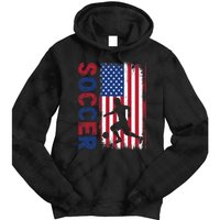 Soccer With Usa Flag For Soccer Lover Tie Dye Hoodie