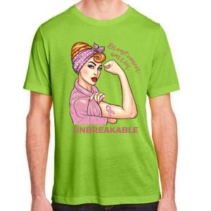 Strong Warrior Unbreakable Breast Cancer Awareness Great Gift Adult ChromaSoft Performance T-Shirt