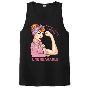 Strong Warrior Unbreakable Breast Cancer Awareness Great Gift PosiCharge Competitor Tank