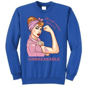 Strong Warrior Unbreakable Breast Cancer Awareness Great Gift Sweatshirt