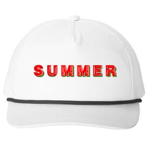 Summer Watermelon Vacation Snapback Five-Panel Rope Hat