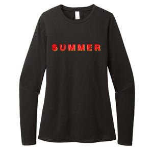 Summer Watermelon Vacation Womens CVC Long Sleeve Shirt