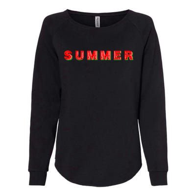 Summer Watermelon Vacation Womens California Wash Sweatshirt