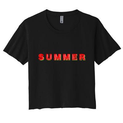 Summer Watermelon Vacation Crop Top