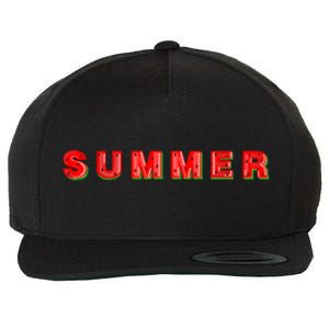 Summer Watermelon Vacation Wool Snapback Cap