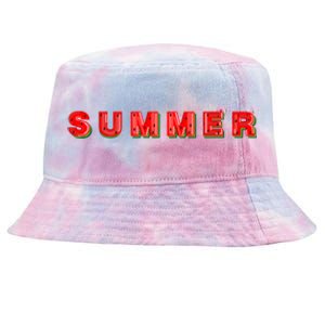 Summer Watermelon Vacation Tie-Dyed Bucket Hat