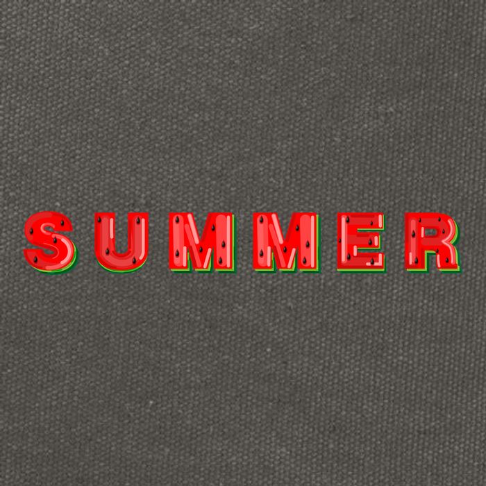 Summer Watermelon Vacation Cotton Canvas Backpack
