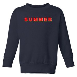 Summer Watermelon Vacation Toddler Sweatshirt