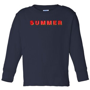 Summer Watermelon Vacation Toddler Long Sleeve Shirt