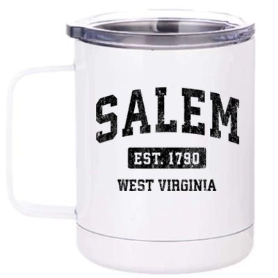 Salem West Virginia Wv Vintage Athletic Sports 12 oz Stainless Steel Tumbler Cup