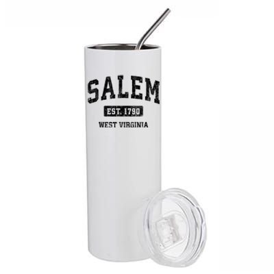 Salem West Virginia Wv Vintage Athletic Sports Stainless Steel Tumbler