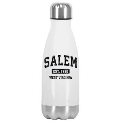 Salem West Virginia Wv Vintage Athletic Sports Stainless Steel Insulated Water Bottle