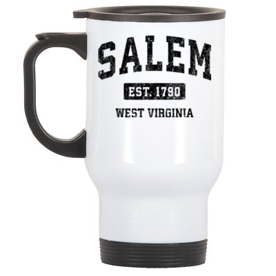 Salem West Virginia Wv Vintage Athletic Sports Stainless Steel Travel Mug