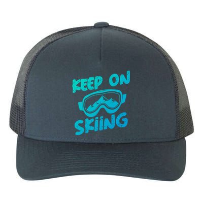 Ski Winter Vacation Keep On Skiing Cute Gift Yupoong Adult 5-Panel Trucker Hat