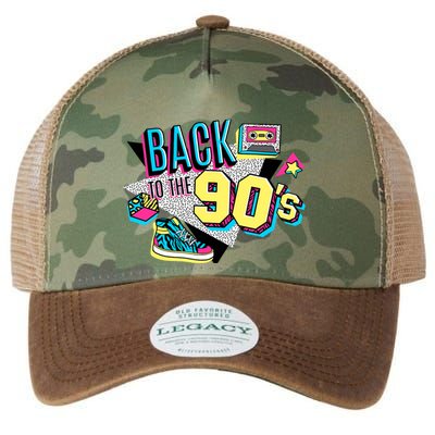 S WoS Vintage Retro Back To 90S Graphic Design Legacy Tie Dye Trucker Hat