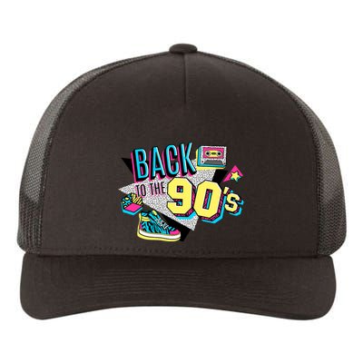 S WoS Vintage Retro Back To 90S Graphic Design Yupoong Adult 5-Panel Trucker Hat