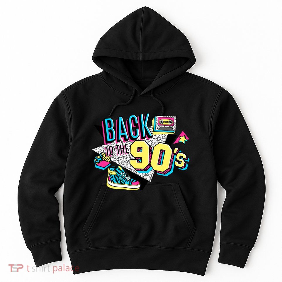 S WoS Vintage Retro Back To 90S Graphic Design Hoodie