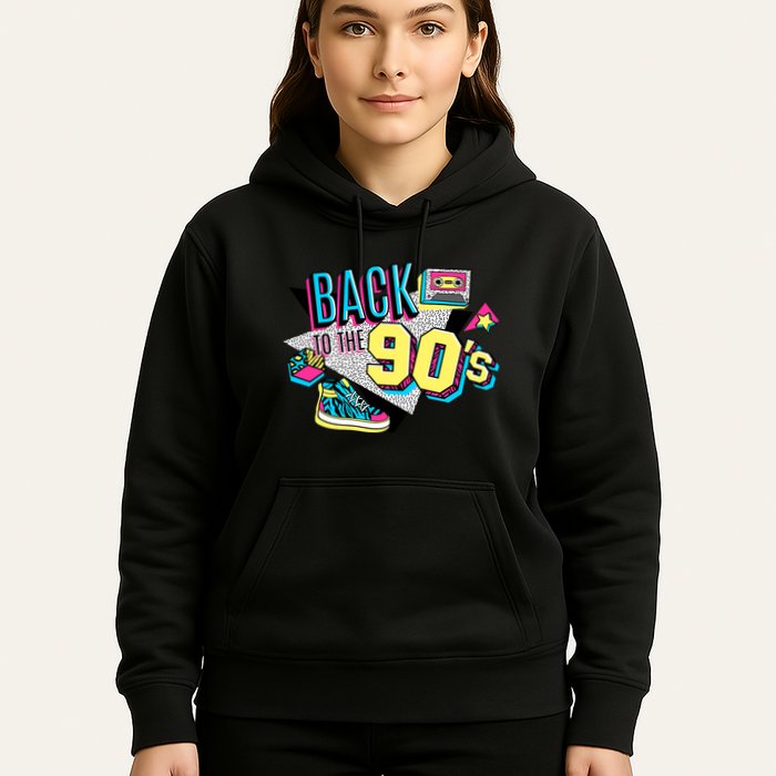 S WoS Vintage Retro Back To 90S Graphic Design Hoodie