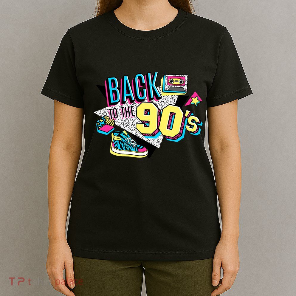 S WoS Vintage Retro Back To 90S Graphic Design T-Shirt