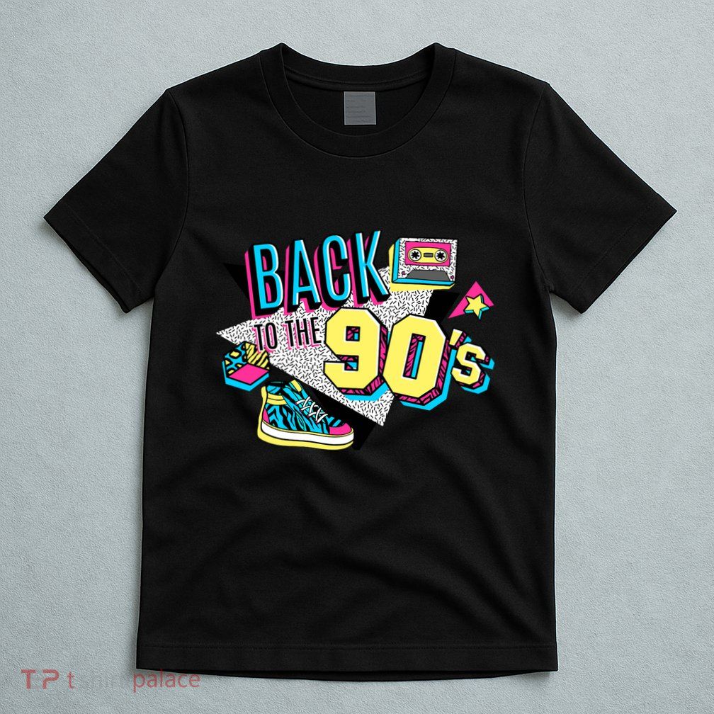 S WoS Vintage Retro Back To 90S Graphic Design T-Shirt