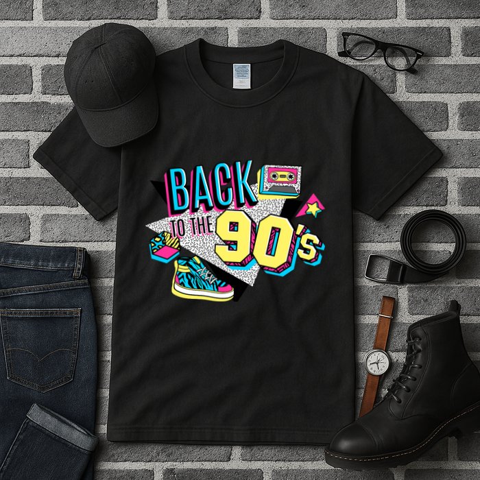 S WoS Vintage Retro Back To 90S Graphic Design Tall T-Shirt