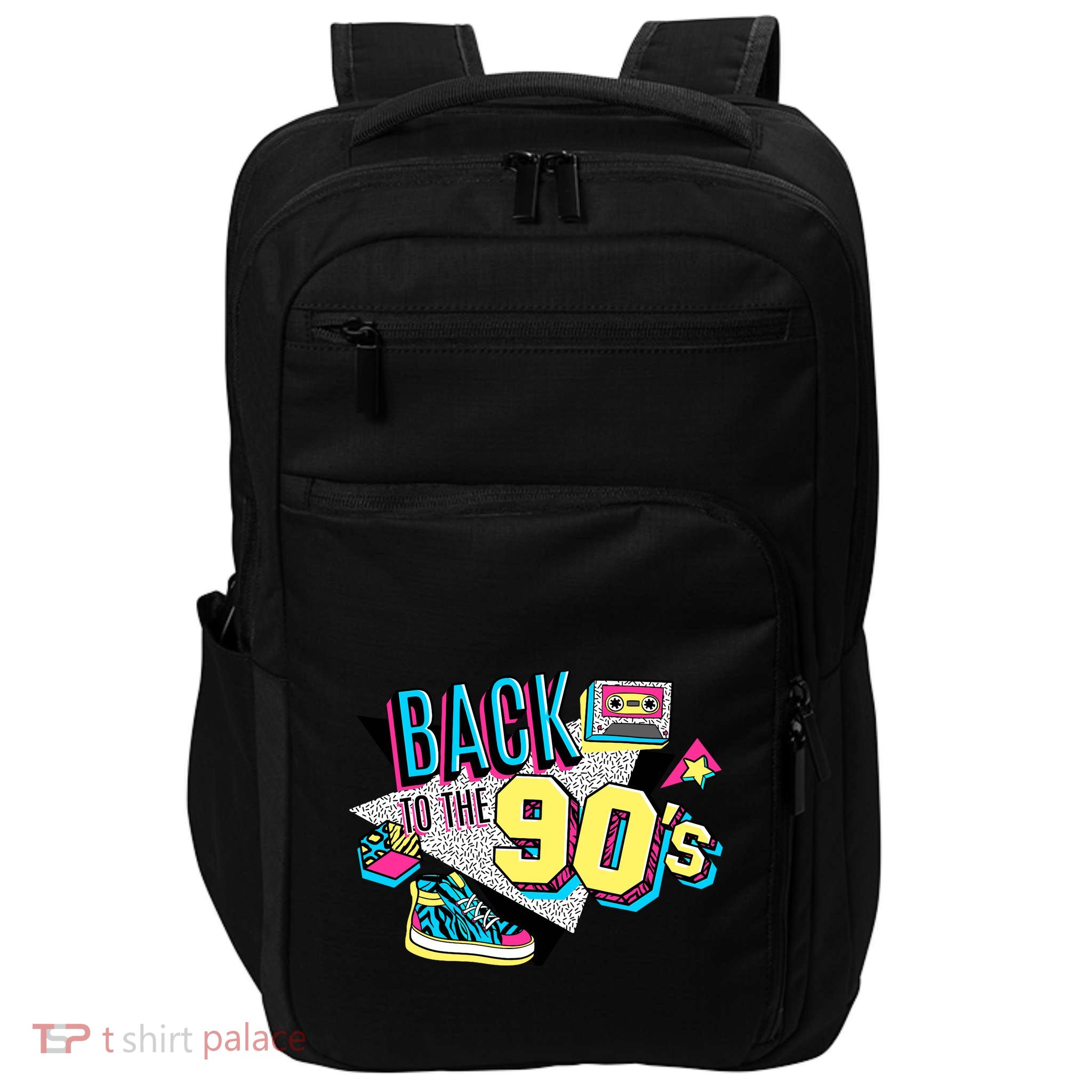S WoS Vintage Retro Back To 90S Graphic Design Impact Tech Backpack