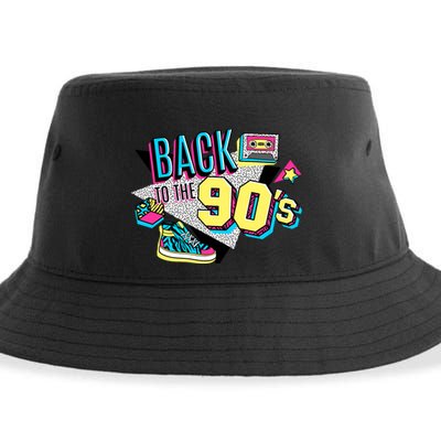 S WoS Vintage Retro Back To 90S Graphic Design Sustainable Bucket Hat