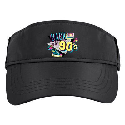 S WoS Vintage Retro Back To 90S Graphic Design Adult Drive Performance Visor