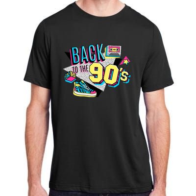 S WoS Vintage Retro Back To 90S Graphic Design Adult ChromaSoft Performance T-Shirt