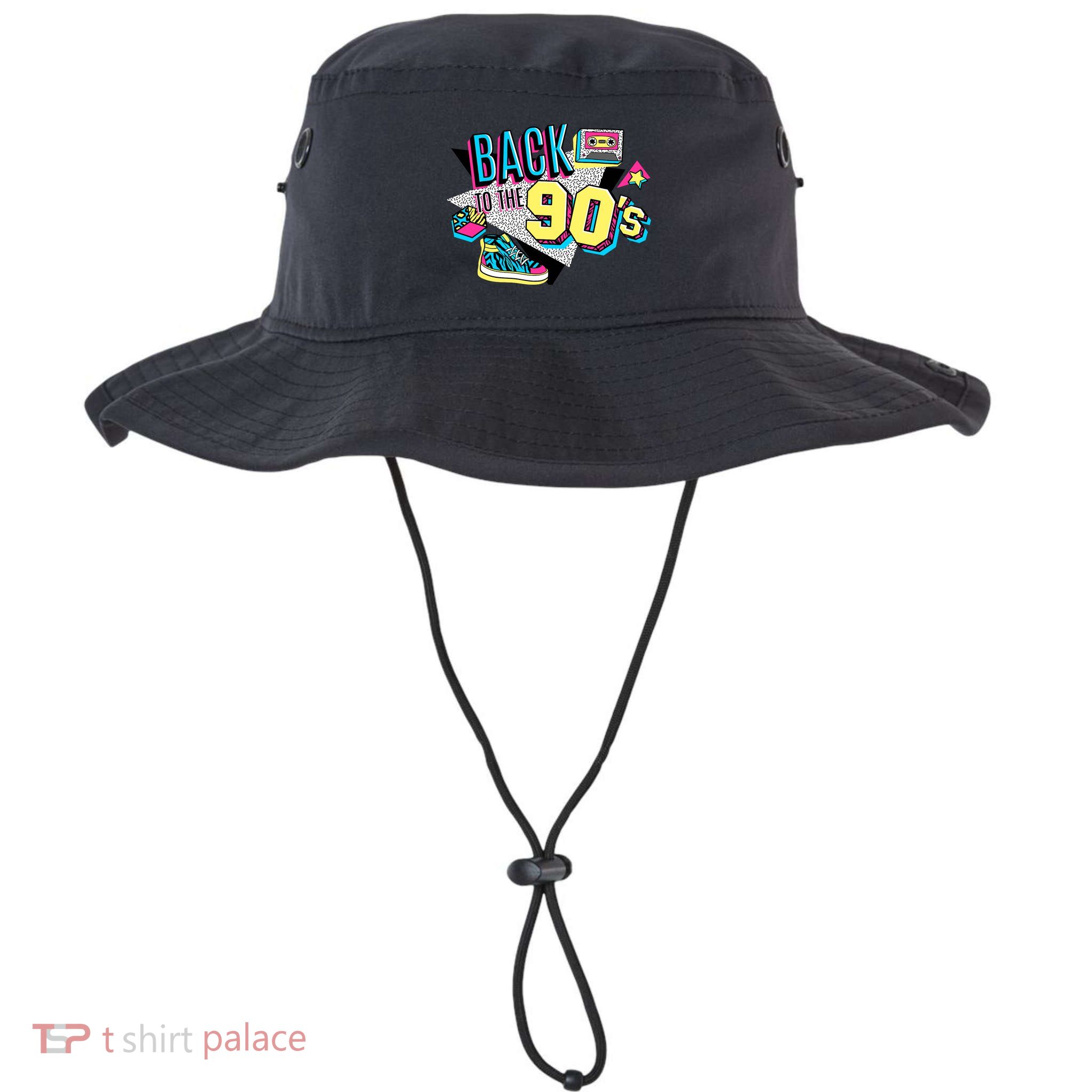 S WoS Vintage Retro Back To 90S Graphic Design Bucket Hat