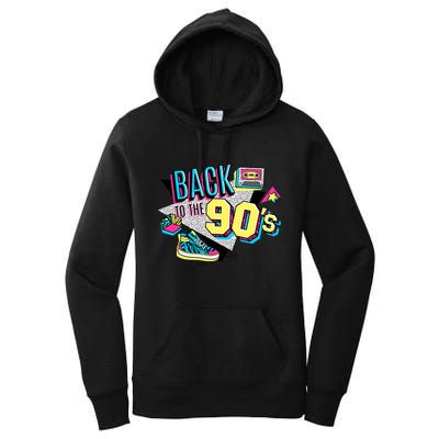 S WoS Vintage Retro Back To 90S Graphic Design Women's Pullover Hoodie