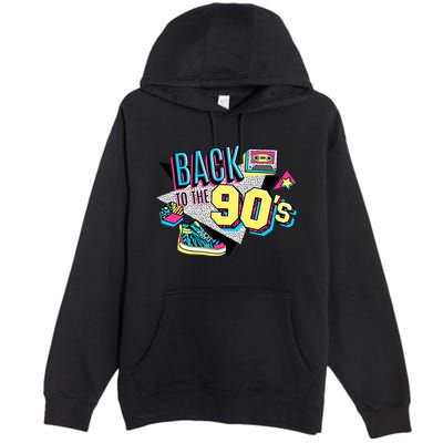 S WoS Vintage Retro Back To 90S Graphic Design Premium Pullover Hoodie