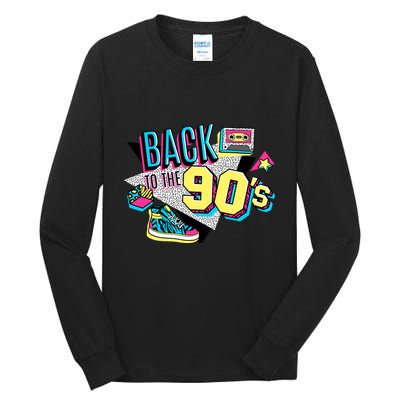 S WoS Vintage Retro Back To 90S Graphic Design Tall Long Sleeve T-Shirt