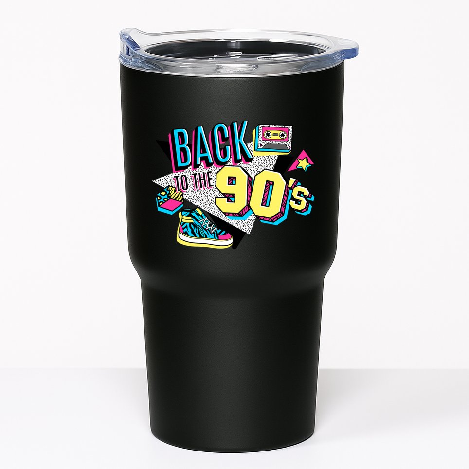 S WoS Vintage Retro Back To 90S Graphic Design Tumbler
