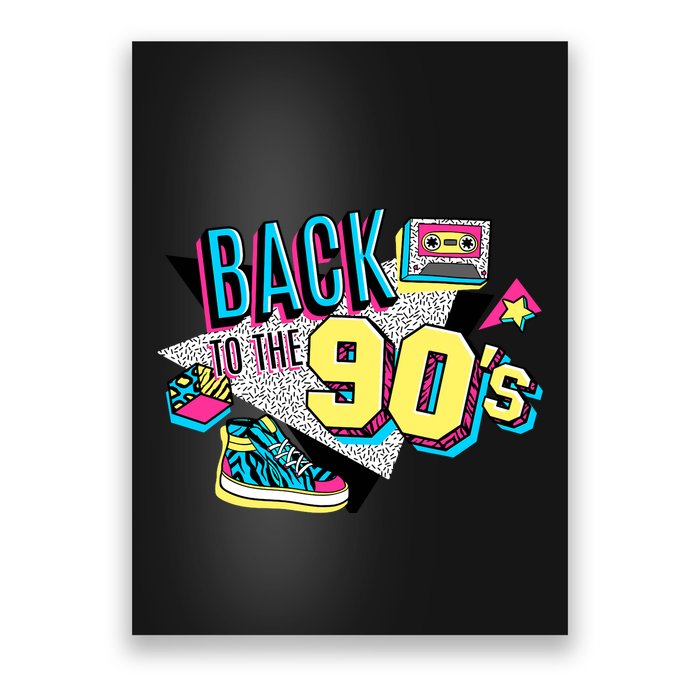 S WoS Vintage Retro Back To 90S Graphic Design Poster