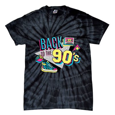 S WoS Vintage Retro Back To 90S Graphic Design Tie-Dye T-Shirt